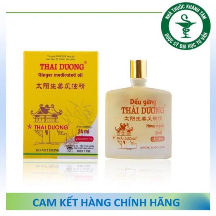 ! ! Dầu gừng Thái Dương (Chai 24ml) - Dầu gió