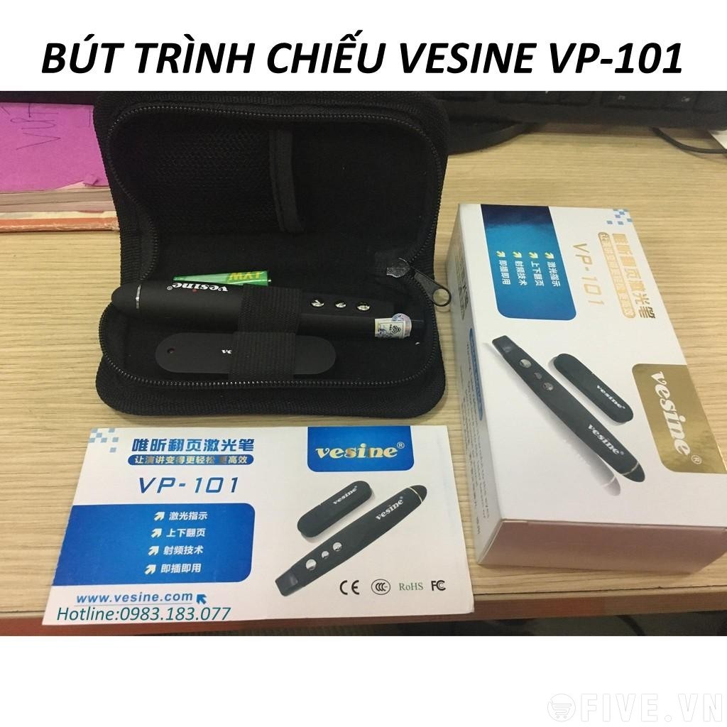 [Chất lượng] Bút Trình Chiếu Vesine Vp101 Hỗ Trợ Giảng Dạy Trình Chiếu Slide - Chính hãng BH 12 tháng [Được Xem Hàng]