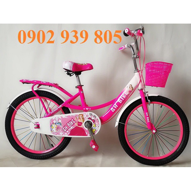 XE ĐẠP NỮ 20 INCH CHO BÉ CAO TỪ 1M25 ĐẾN 1M4 TỪ 7-12 TUỔI ĐÃ BIẾT CHẠY XE