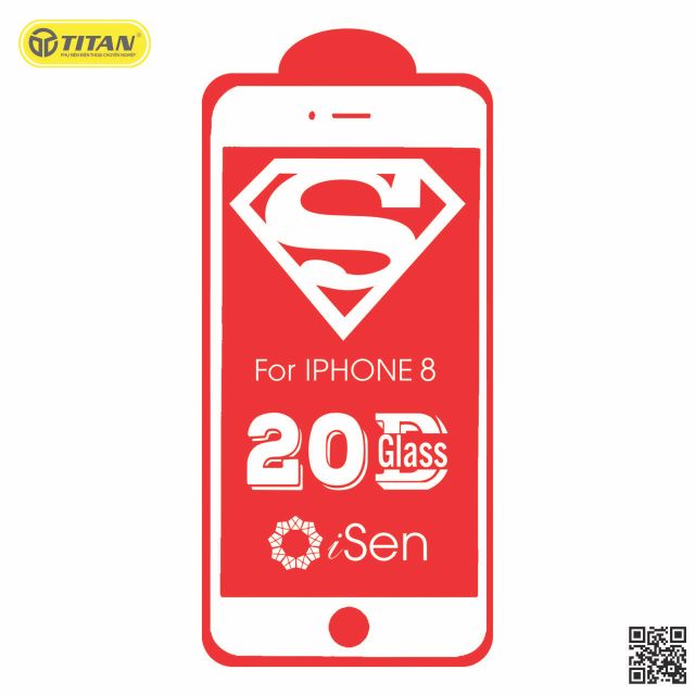 Kính cường lực Full 20D dành cho các dòng máy 6,7,8,X, XR, XS,XS Max. 11, 11 pro, 11 pro Max isen Việt Nam