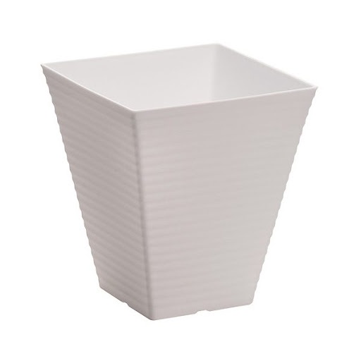 [Hỏa Tốc HN] Chậu trồng hoa thông minh vuông màu trắng, nâu cao 19.3cm Nội địa Nhật Bản