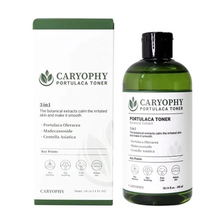 CARYOPHY Nước hoa hồng không chứa cồn cho da nhờn mụn Caryophy Portulaca Toner 300ml