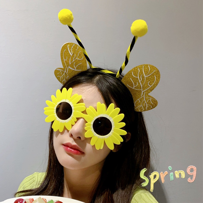 Kính Mát Hình Hoa Cúc Sáng Tạo Vui Nhộn Cho Tiệc Sinh Nhật