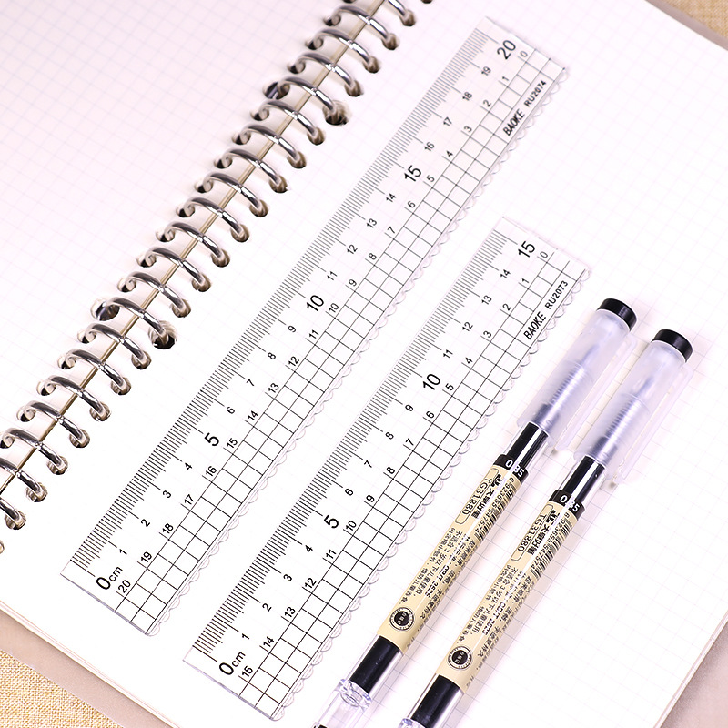 Thước Kẻ Nhựa Trong Suốt Dài 15cm