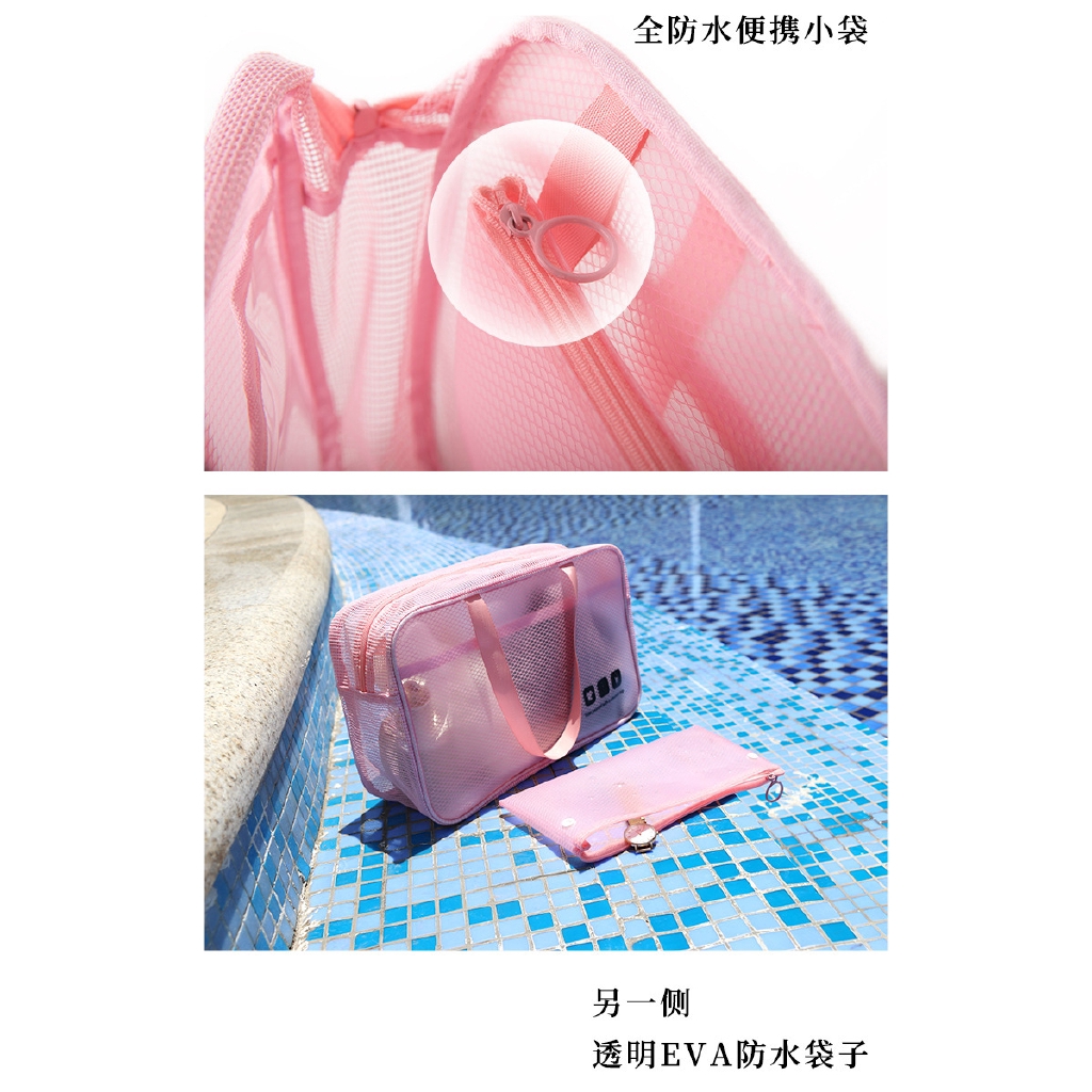 Túi lưới đựng dụng cụ cá nhân với sức chứa lớn chống thấm nước sử dụng khi đi du lịch