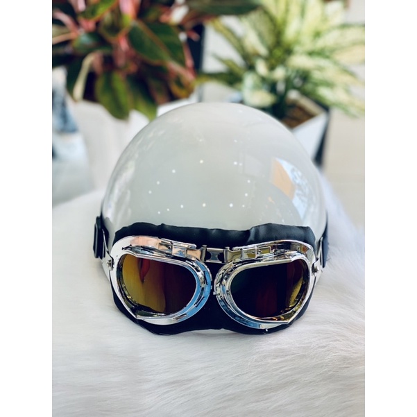 Combo nón bảo hiểm thể thao và kính UV trẻ trung_Smiley shop Long Xuyên