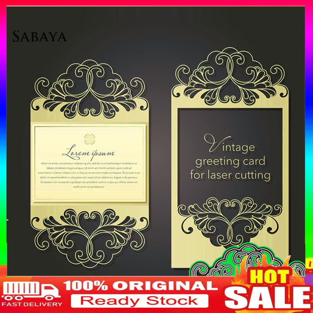 Khuôn Cắt Giấy Làm Từ Kim Loại Hình Khung Viền Ren Hoa Trang Trí Scrapbook