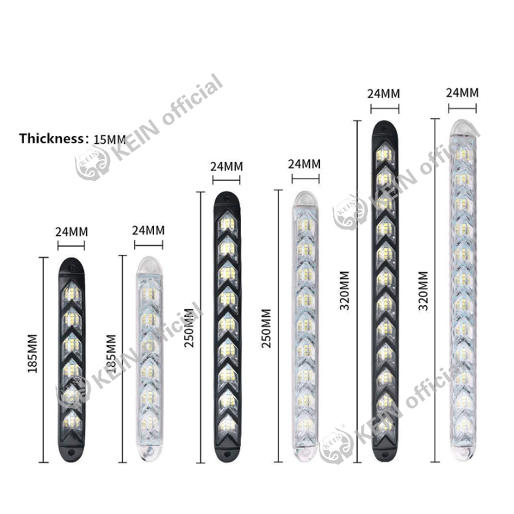 Set 2 đèn led kiểu mũi tên chống nước có thể dùng làm đèn xi nhan/đèn chạy ban ngày