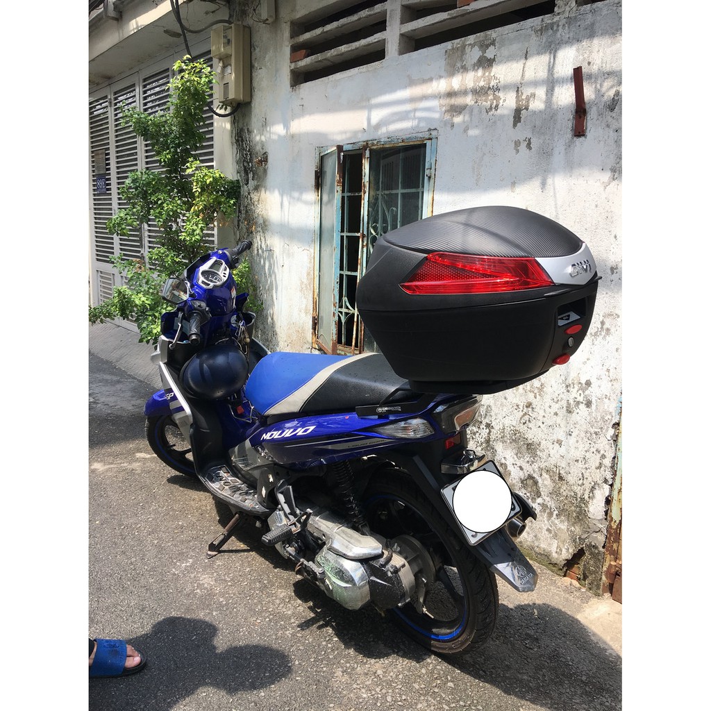 Thùng sau xe Nouvo - Thùng givi B34N và baga givi Nouvo 5/ 6/ LX (Nouvo 5, Nouvo 6, Nouvo LX)