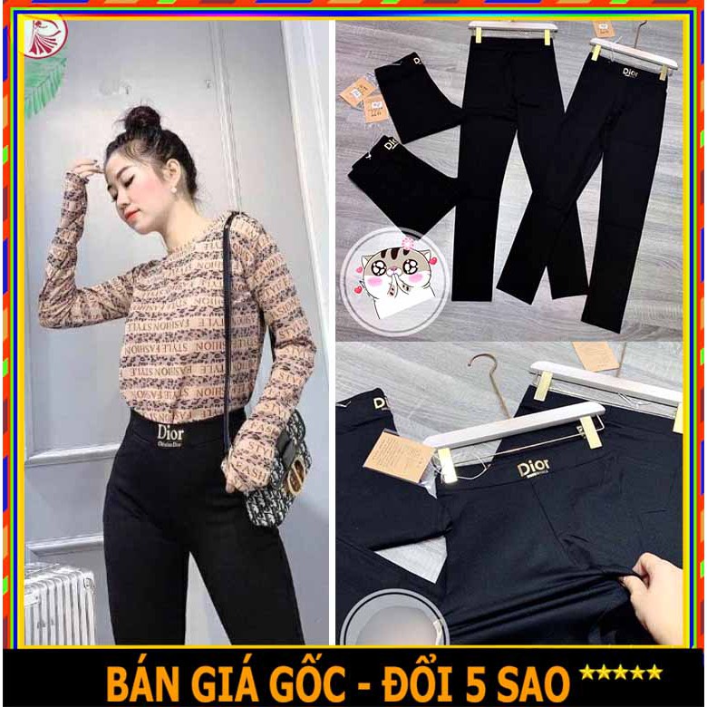 😆 LOẠI TỐT - GIÁ SỈ 😆 QUẦN LEGGING NÂNG MÔNG NỊT BỤNG CAO CẤP MÀU ĐEN, QUẦN DÀI NỮ