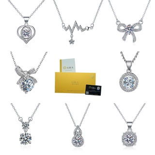 Vòng cổ bạc 925 mặt kim cương trắng thanh lịch