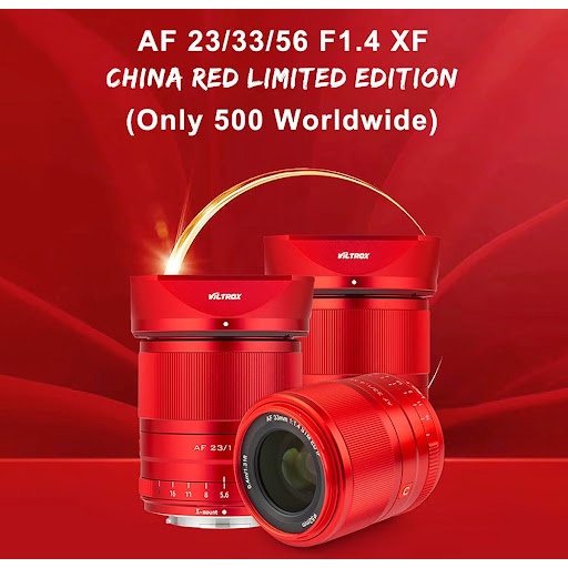Ống Kính Viltrox AF 33mm f1.4 for Fujifilm X - Phiên Bản Giới Hạn - China Red Limited Edition