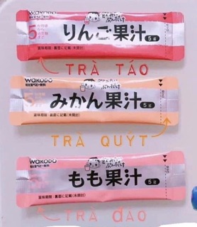 Trà trái cây - trà lúa mạch Wakodo cho bé