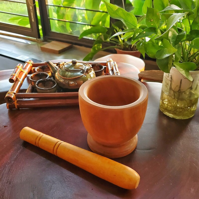 Bộ chày cối gỗ cao cấp an toàn