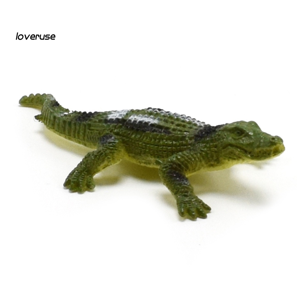 Set 12 mô hình cá sấu đồ chơi bằng nhựa PVC cho bé