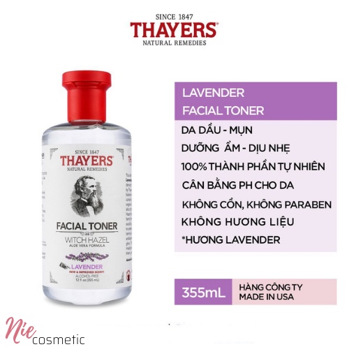 Nước hoa hồng Không Cồn Thayers 355ml { Chính Hãng }