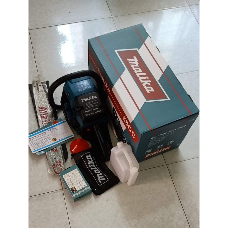 Máy cưa xích chạy xăng Malika-58CC