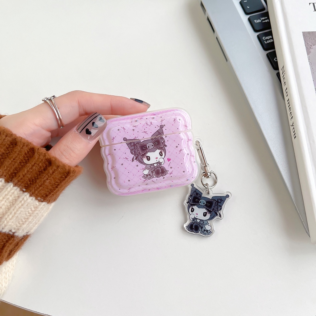 Vỏ Bảo Vệ Hộp Sạc Tai Nghe Bluetooth airpods 1 2 3 pro 2 Bằng tpu Mềm Hình Kuromi Hoạt Hình Dễ Thương