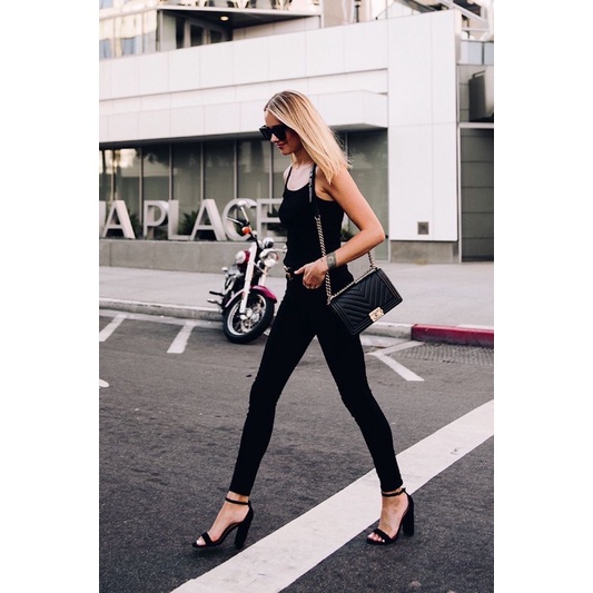 Quần Skinny Đen thêu túi LEVIS