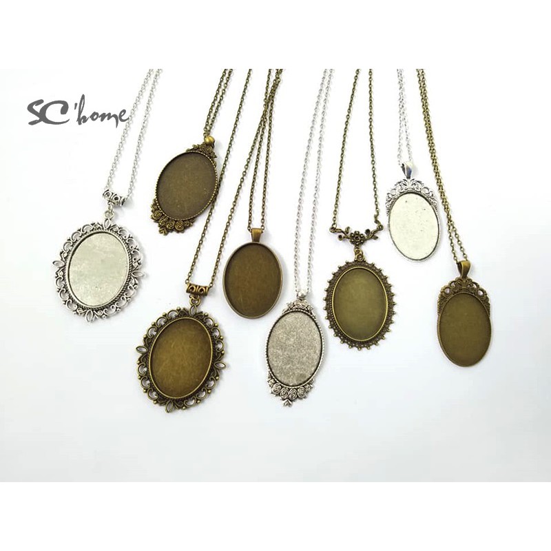 Dây chuyền Oval 30x40mm DIY