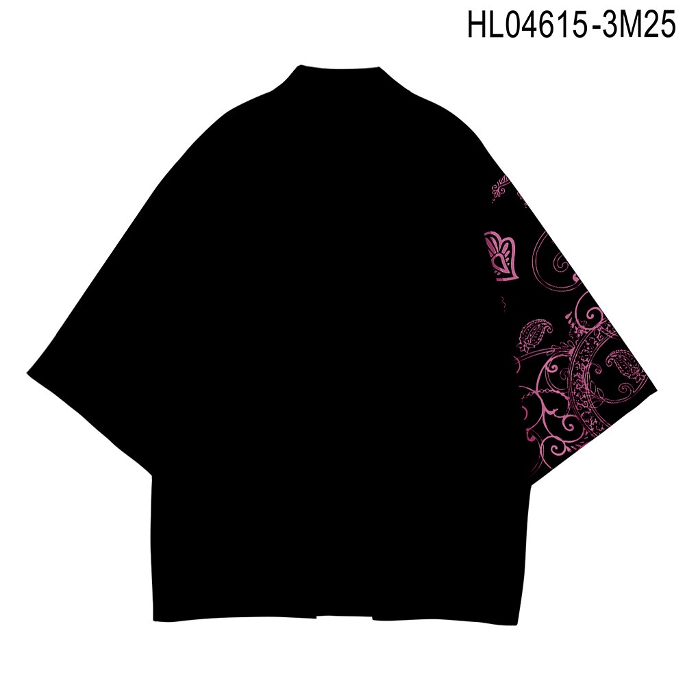 Áo Choàng Kimono In Họa Tiết Gợn Sóng 3D Thời Trang Nhật Bản Dành Cho Nam Nữ