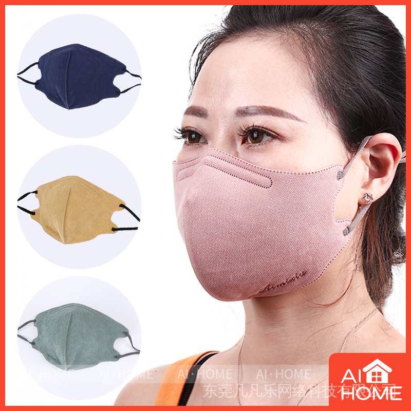 Khẩu Trang cotton 3 Lớp Dày Ấm Áp Chống Bụi Chống Bụi Có Thể Tái Sử Dụng Cho Nam Và Nữ 3WSG