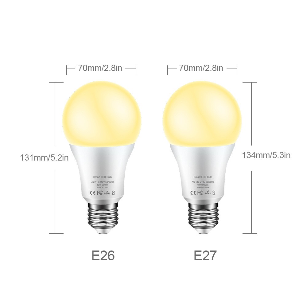 [FAST] Tuya Doodle Smart WiFi Light Bulb Google Alexa Voice Control Light 10W [FVN]