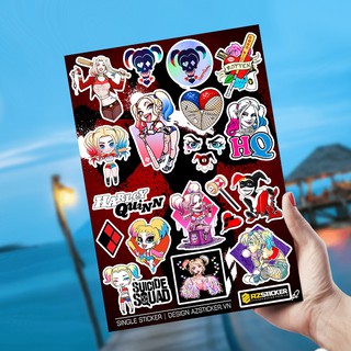 Sticker Dán Laptop, Dán Điện Thoại, Dán Nón Bảo Hiểm, Tem Dán Xe Chống Thấm Nước, Chống Bay Màu  | Chủ Đề Harley Quinn