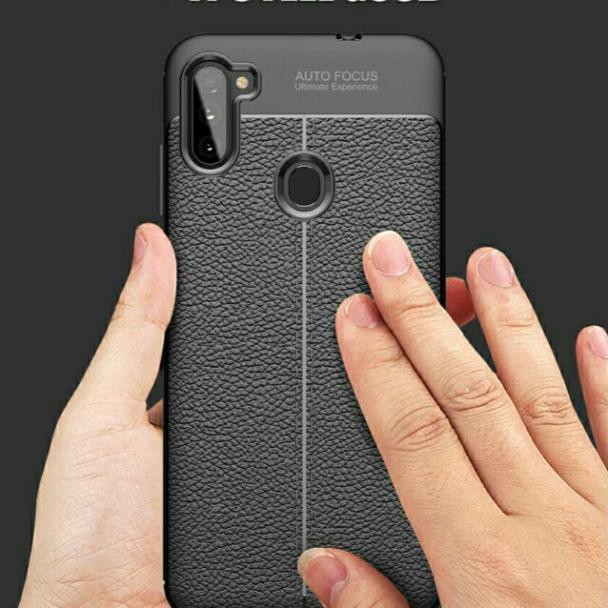 [free ship] Ốp lưng samsung A11 /A30 vân da thời trang chính hãng auto focus