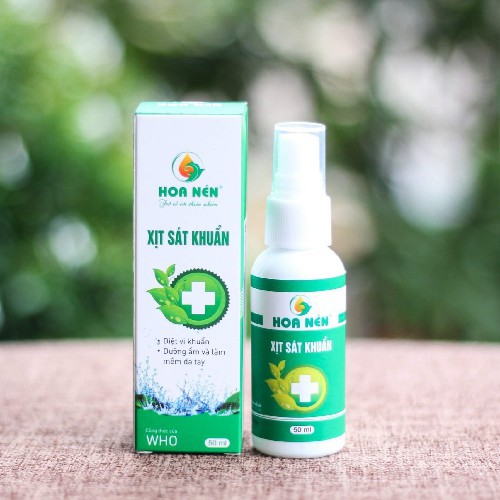 Nước sát khuẩn Hoa Nén 50ml dạng xịt - kết hợp với tinh dầu nguyên chất [Đạt tiêu chuẩn WHO]