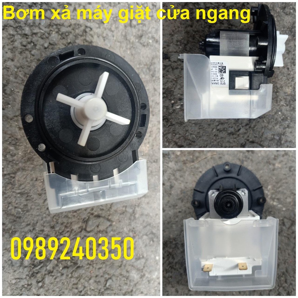 Bơm xả máy giặt LG, Samsung cửa ngang loại bắt vít hàng hãng