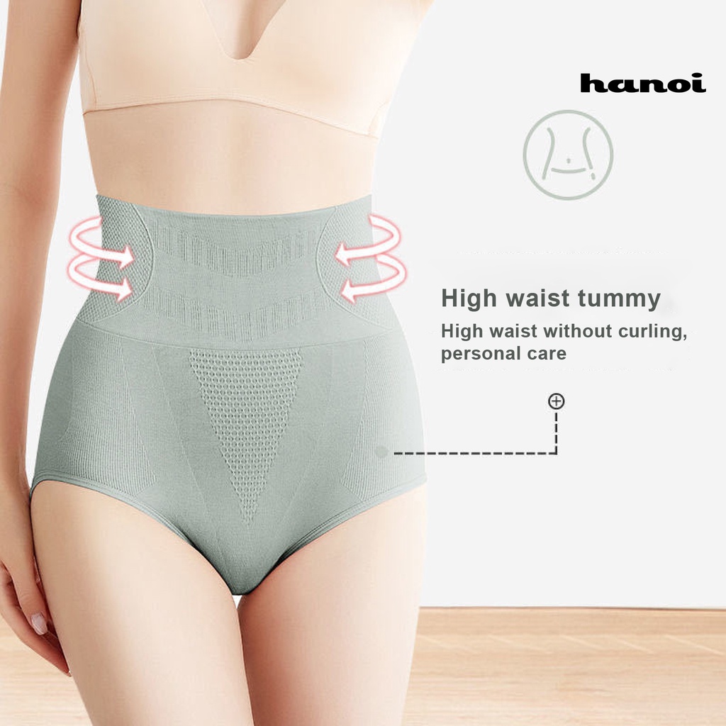 Ha!Plus Quần Lót Lưng Cao Định Hình Eo Giữ Ẩm Cho Nữ