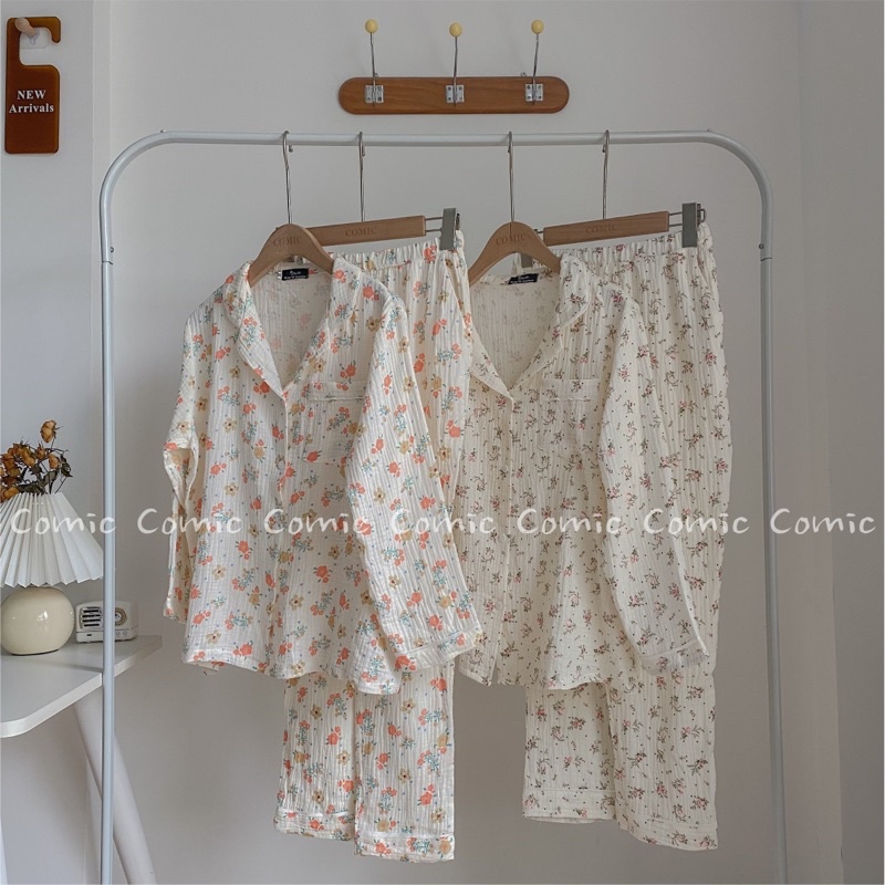 Pijama muslin COMIC - tay dài quần dài | BigBuy360 - bigbuy360.vn
