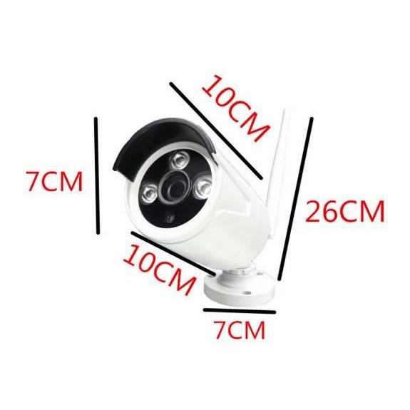 Bộ 4 camera wifi chống nước 1.3m - 960p kèm đầu ghi hình NVR và ổ cứng 1TB