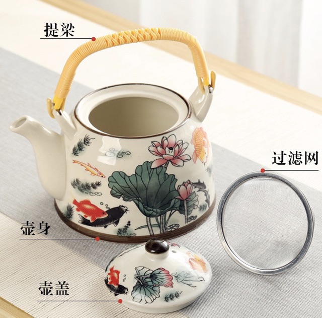 Set bộ ấm trà 6 tách Nhật Bản