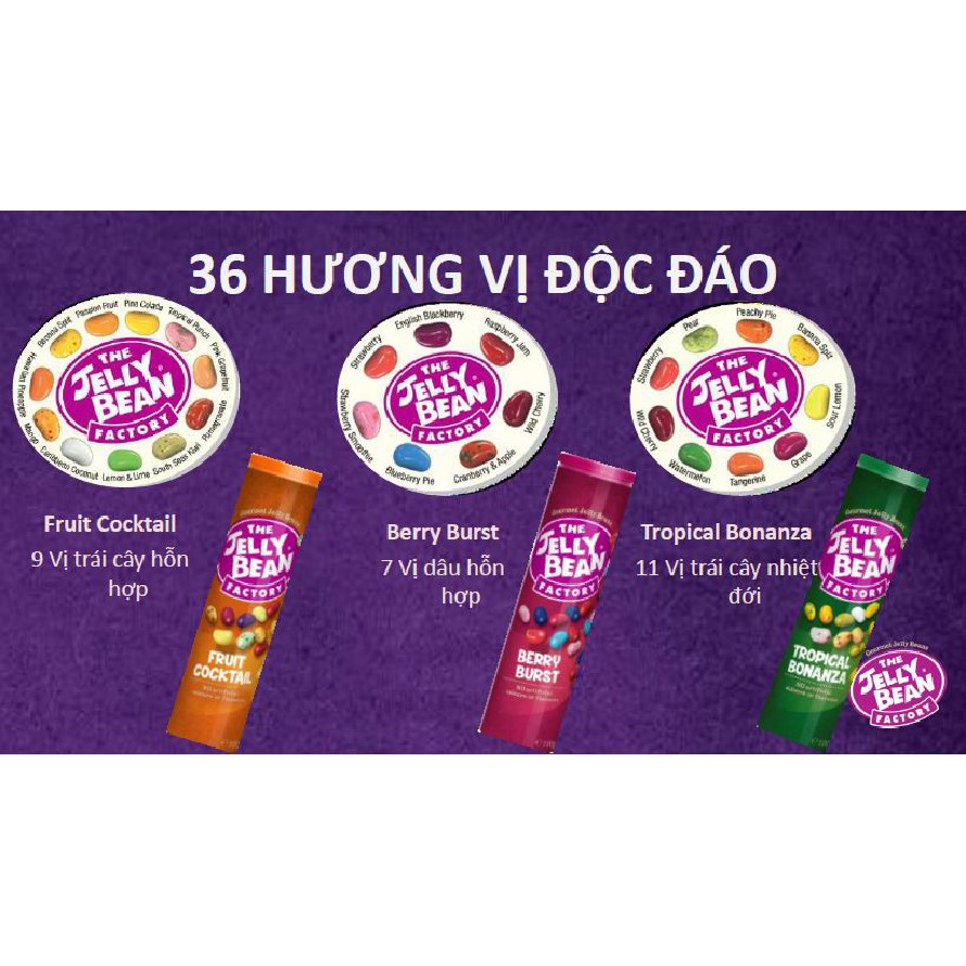 Kẹo Hạt Trái Cây Jelly Bean Fruit Cocktail 100g