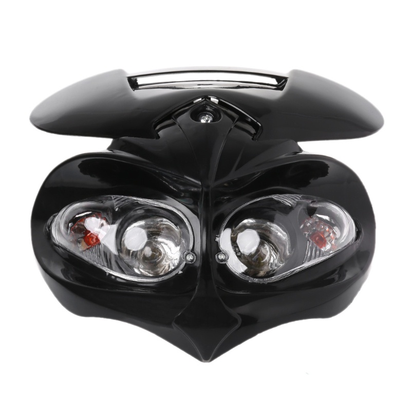 Đèn Pha Đôi / Thấp DC 12V 18W Cho Xe Mô Tô