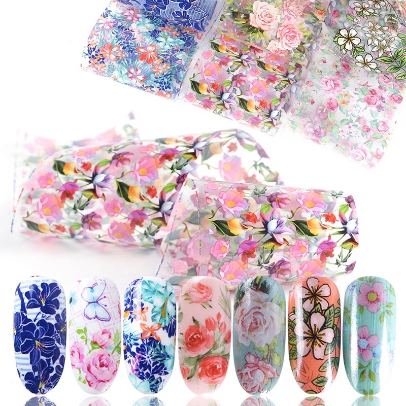 [Hàng mới về] Bộ 10 miếng dán móng tay nghệ thuật họa tiết nhiều kiểu khác nhau tùy chọn