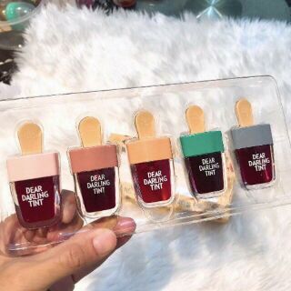 Set son 5 cây son tint que kem dear daring tint