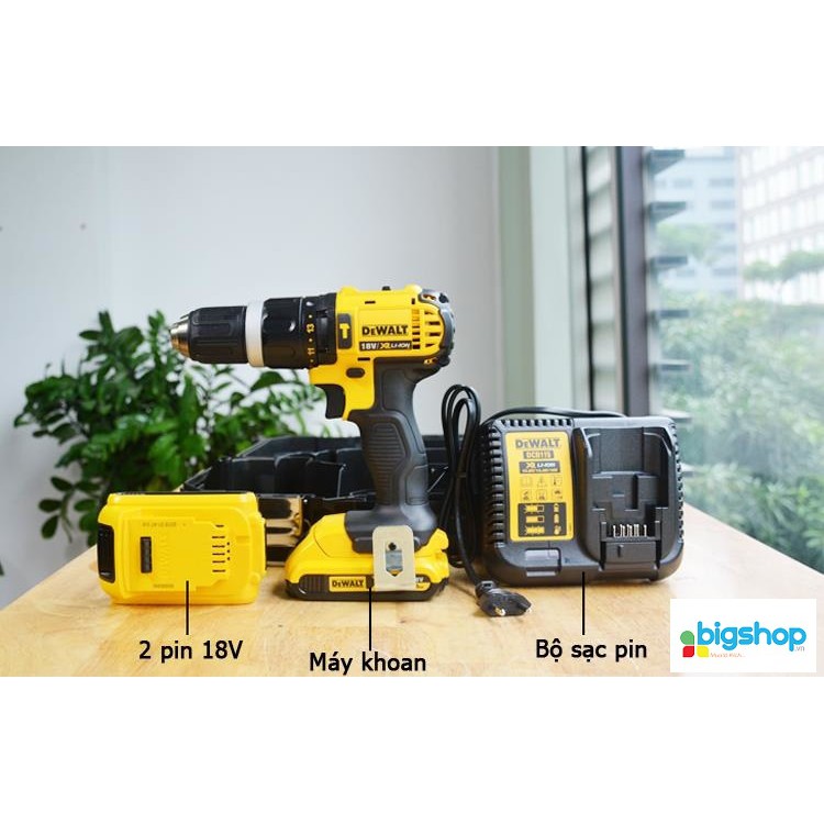 Máy khoan búa chạy pin Dewalt DCD785D2 (18V)