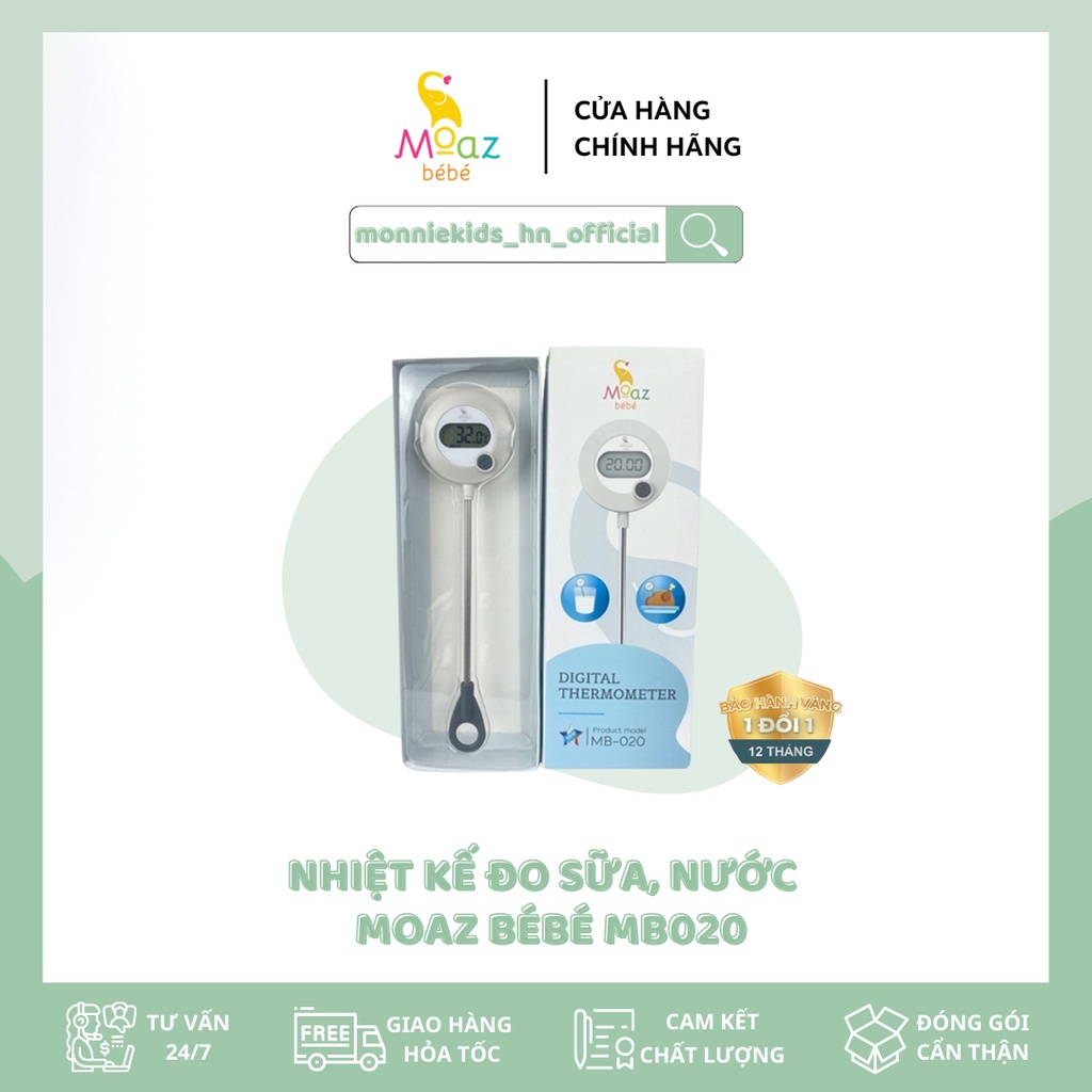 NHIỆT KẾ ĐO SỮA - ĐO NƯỚC MOAZ BEBE MB020