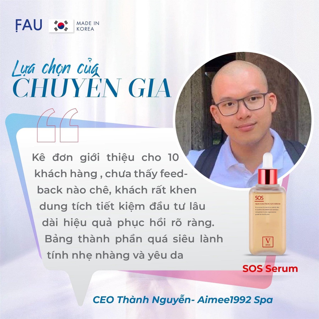 FAU Skin Solution SOS Mask - mặt nạ hồi phục da cấp tốc