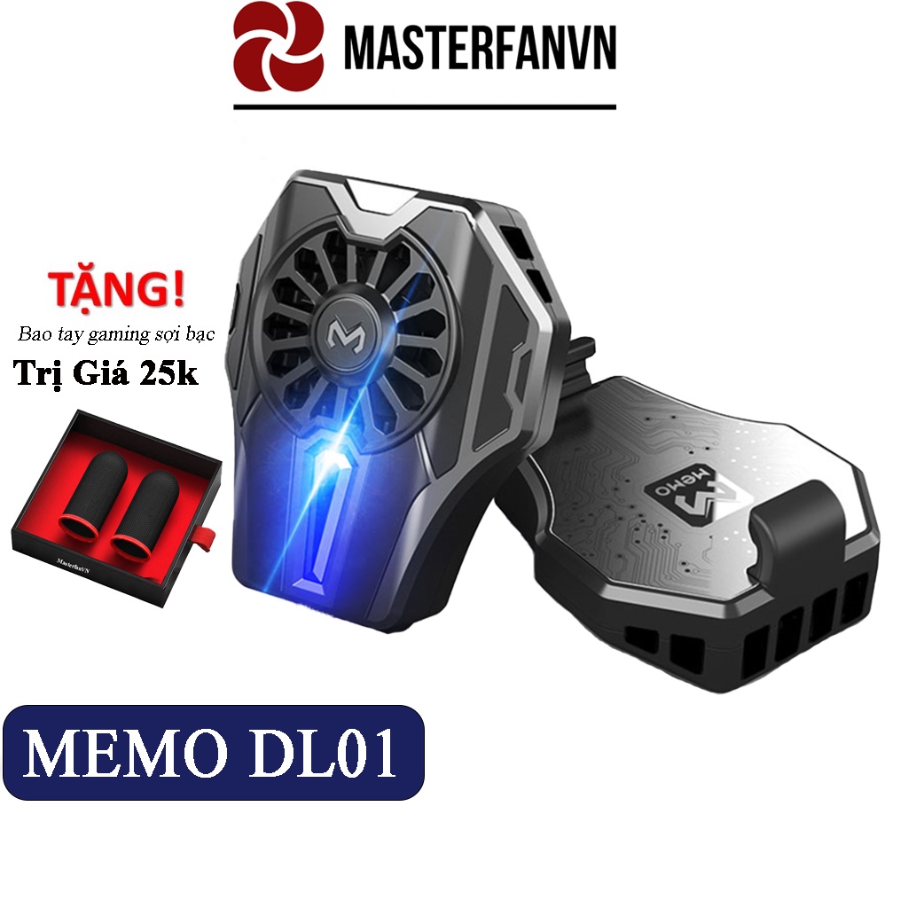 Quạt tản nhiệt điện thoại gaming sò lạnh Memo DL01 / DL05 / DL06 / DL02 / FL01 / FL05 / FL06 / chơi PUBG FF ROS