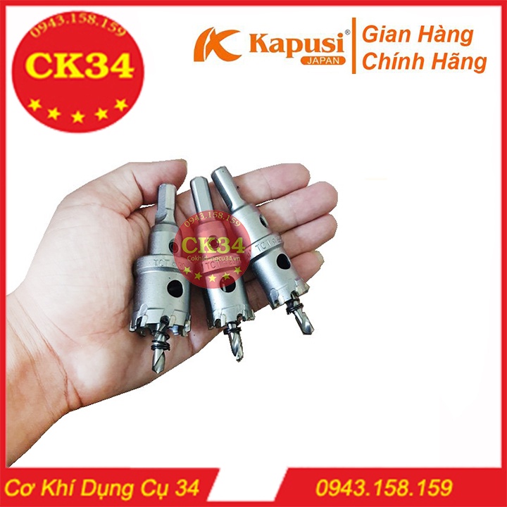 Bộ 6 mũi khoan khoét đa năng Kapusi JAPAN 16 -18 - 20 - 22 - 25 - 30 Chuyên Khoét Sắt, Khoét Inox đầu hợp kim