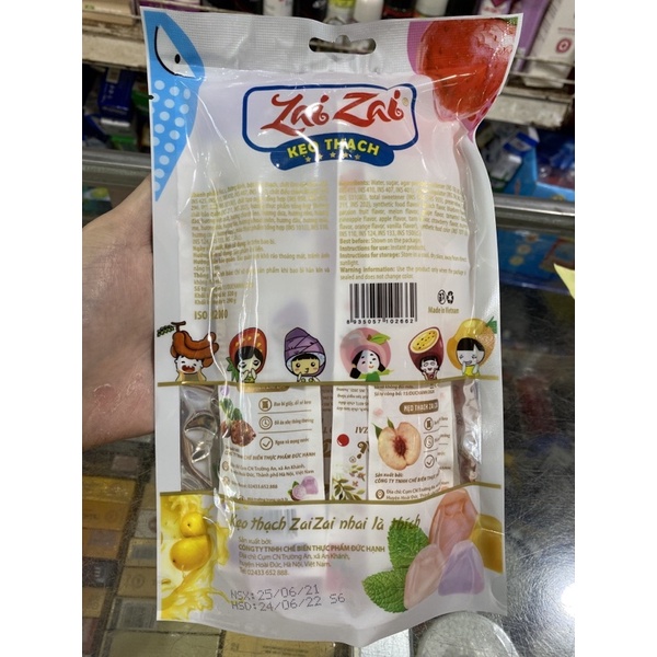 Kẹo Thạch ZaiZai Đức Hạnh Hoa Quả Túi