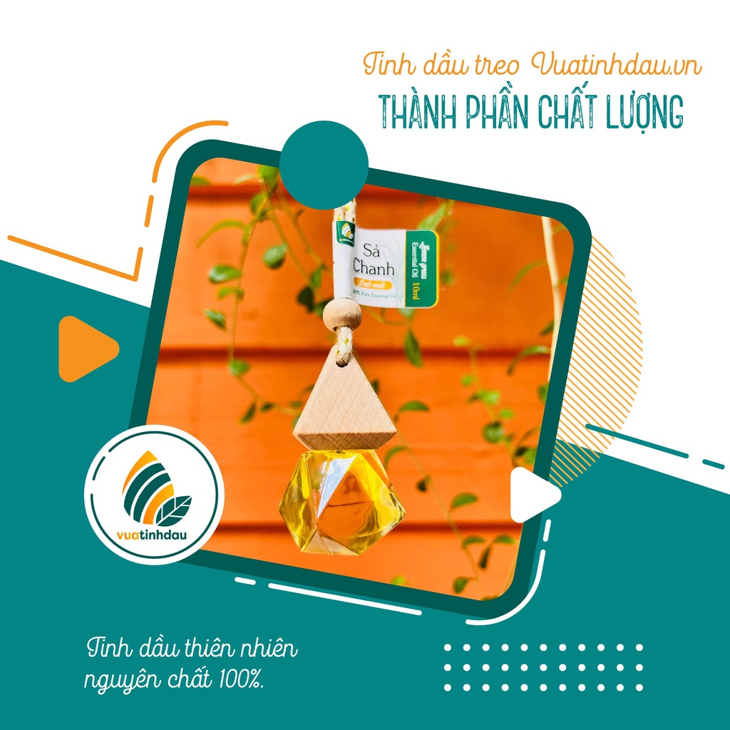 Tinh Dầu Treo Xe Ô Tô Khử Mùi Xe Hơi 8ml VUATINHDAU Tinh Dầu Thơm Treo Xe Treo Thơm Phòng Thơm Tủ Quần Áo