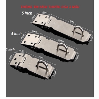 CHỐT KHÓA thẳng có PAT KHÓA Ổ bằng INOX tiện dụng - mã DIY794,795,796