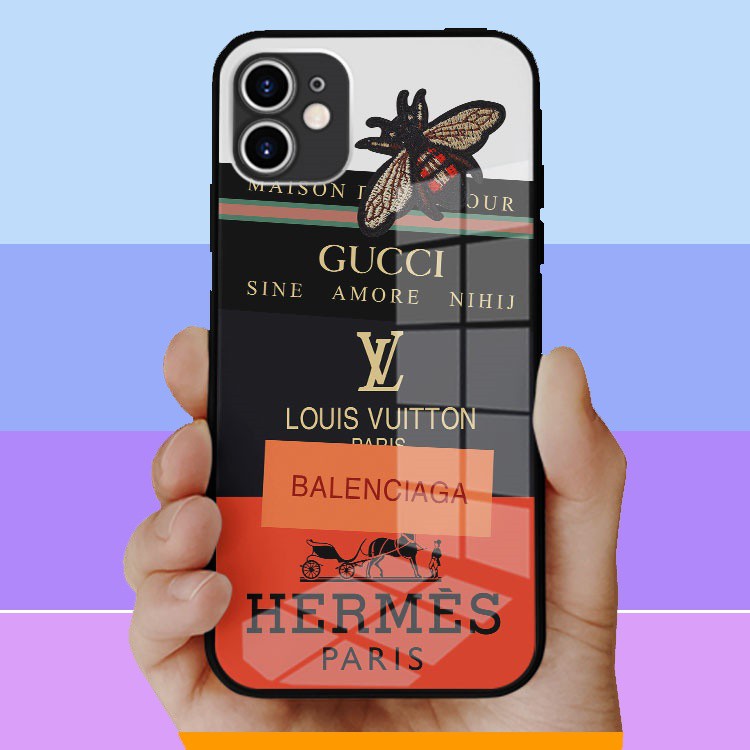 Ốp ip12 Gucci Hình Luxury mix hermes hàng hiệu Iphone 7/8/8Plus/X/Xs/Xs Max/11/11 Promax/12/12 Promax OK-JC20210017