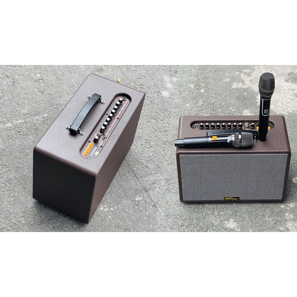 Siêu phẩm loa karaoke di động xách tay T12 chức năng cao cấp giá cực mềm 120w có echo reverb tặng kèm 2 mic không dây