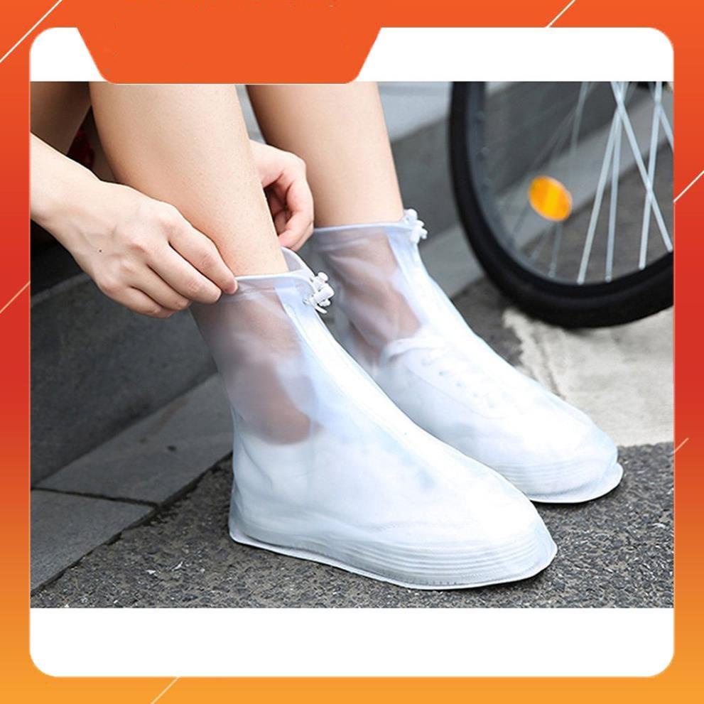 Bọc bảo vệ giày đi mưa cao cổ chống thấm nước, ủng bọc giày đi mưa chống trơn trượt | BigBuy360 - bigbuy360.vn